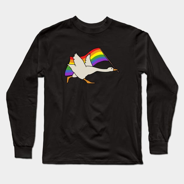 LGBT Goose Long Sleeve T-Shirt by valentinahramov